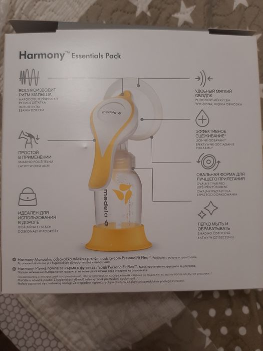 MEDELA Двуфазна ръчна помпа за кърма (основен пакет) Harmony