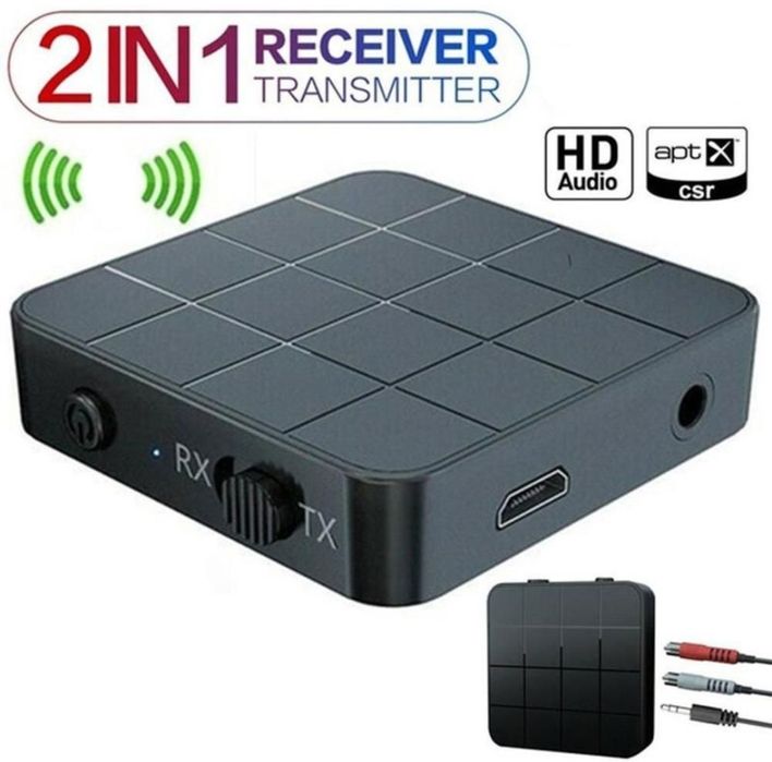 Receptor Audio Bluetooth cu Transmiter și baterie integrata, BT 5.0