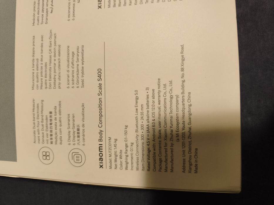 Cântar Smart Analiză Xiaomi S400 CITEȘTE