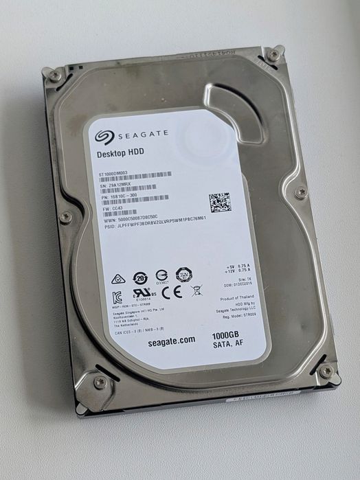 HDD Seagate 1 TB SATA III, 7200 rpm