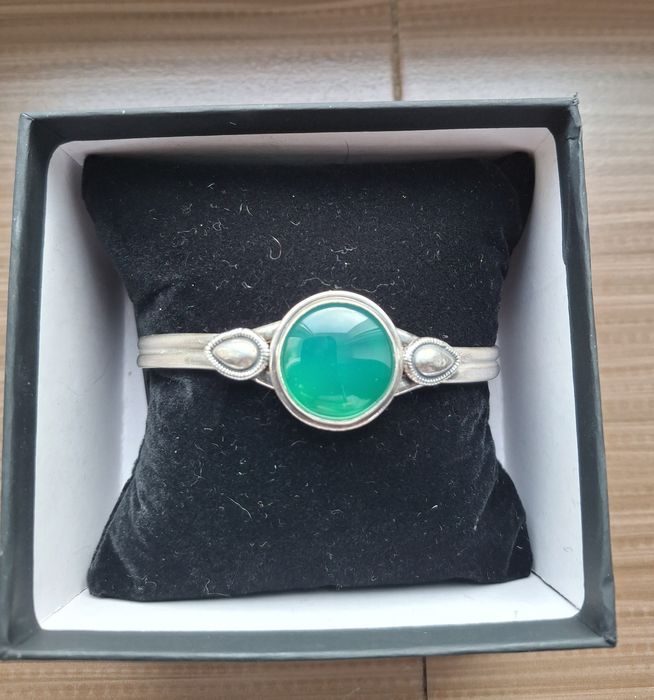 Brățară argint și agat, reglabilă