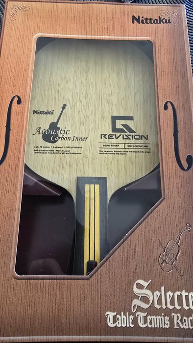 Дърво и гума за тенис на маса Nittaku acoustic carbon inner и 8-80