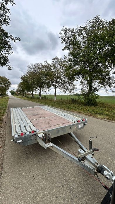 Platforma auto trailer remorca 5 metri 2700 kg