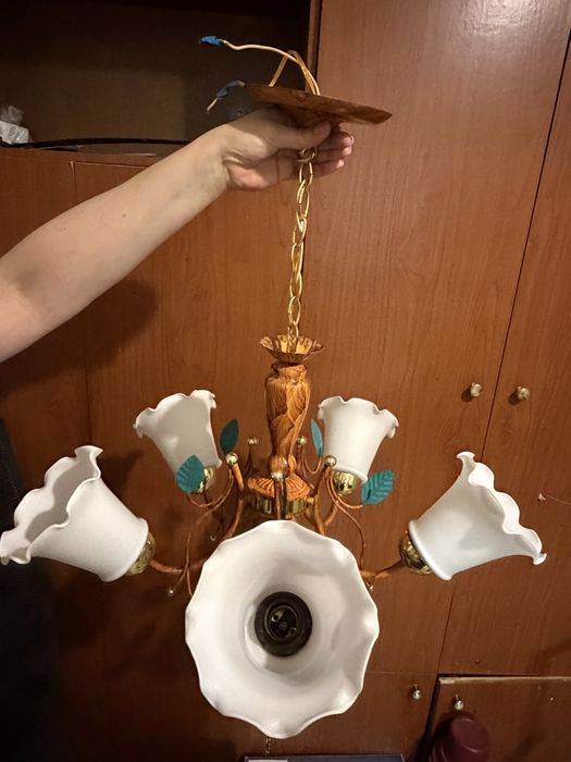 Люстра с плафонами