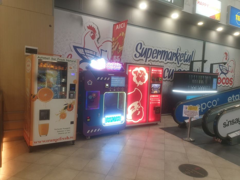 Aparat Vending Automat Vată de Zahăr Cel Mai Bun Model Afacere la chei