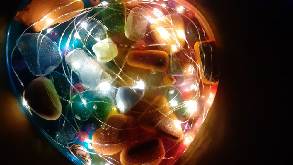 Inima luminoasa din rasina