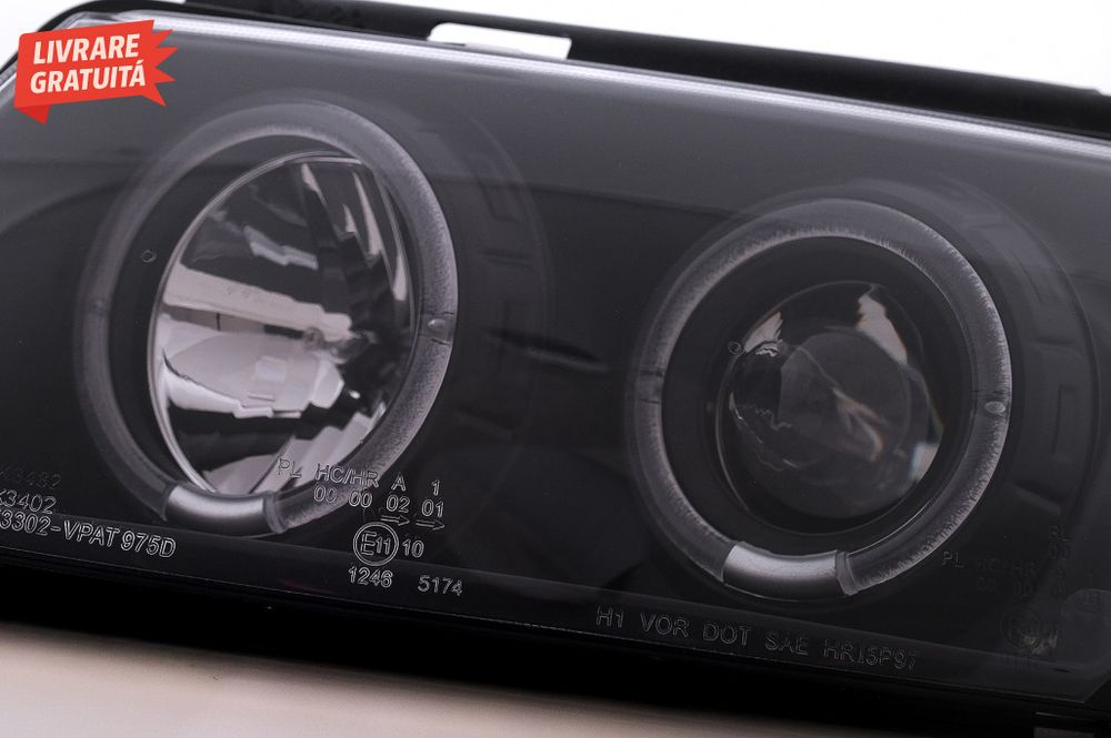 Faruri Angel Eyes VW Passat B5 3B (11.1996-08.2000) Negru