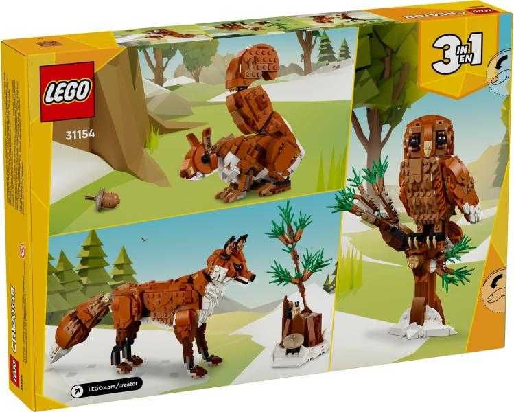 LEGO Creator 3-in-1 - Animale padure: Vulpea rosie 31154 -NOU