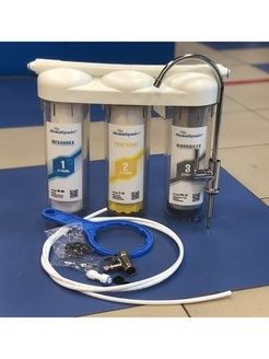 Трехступенчатая система очистки воды с краном Аквабрайт АБФ-ТРИА