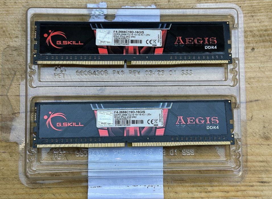 Vand Rami G.SKILL AEGIS 8Gx2 DDR4 CL19