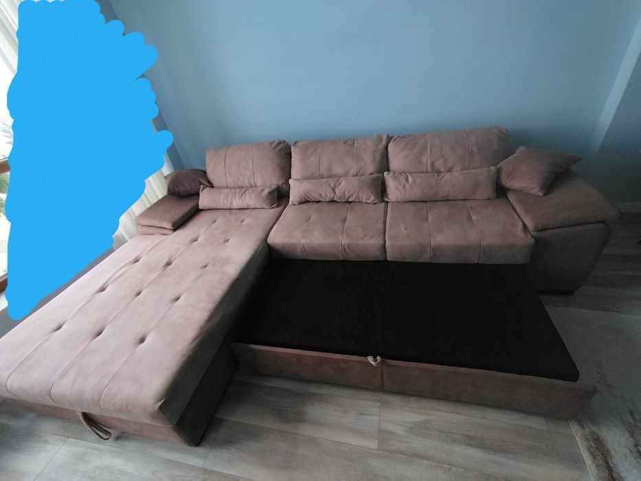 Удобен ъглов диван ляв