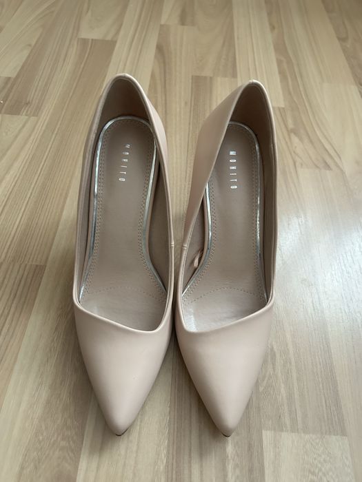 Pantofi stiletto , bej , 38