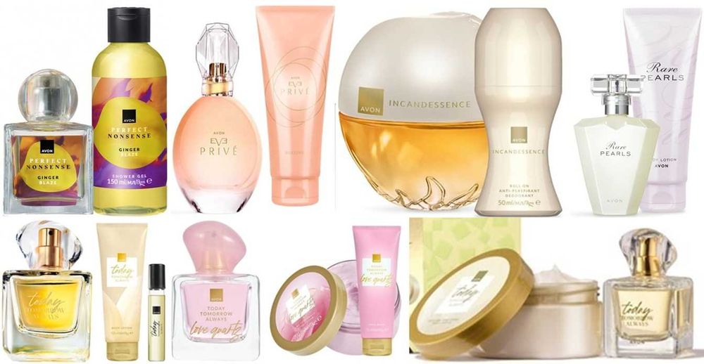 Налични парфюми, тоалетни води  от Avon, Oriflame