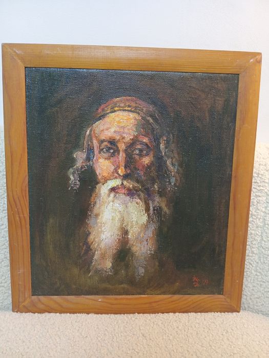 Tablou „Cap de evreu” – ulei pe pânză, după N. Grigorescu (S. Zacon, 2009)