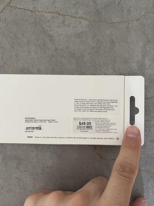 Ремешок для apple watch 44m оригиналь синего цвета