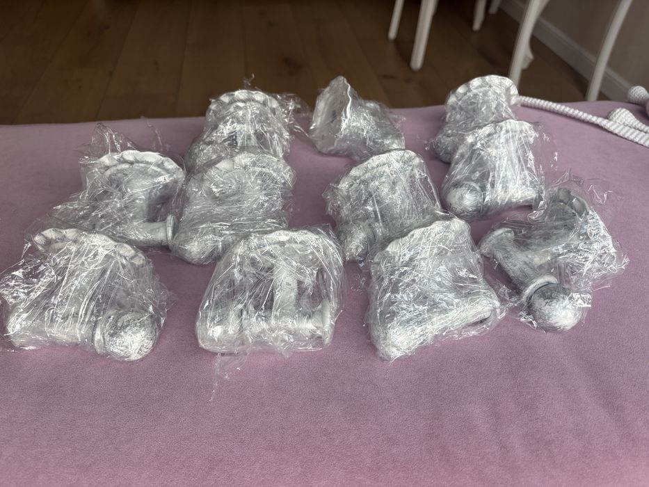 Чисто нови пердета(Zara)и корнизи от ковано желязо с прахово покритие