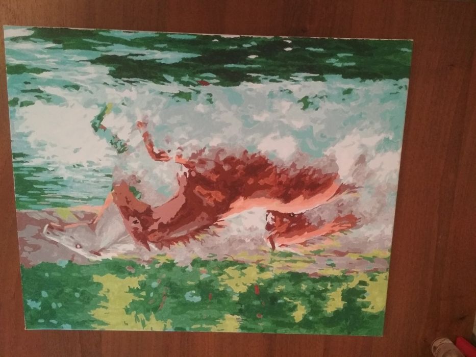 Продам картину "Лошади" заряжена на движение, активность, удачу