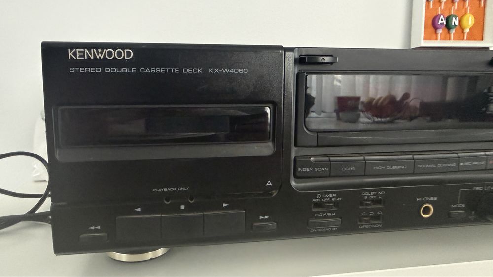 Deck casetă dublu Kenwood KX-W4060 – Hi-Fi vintage