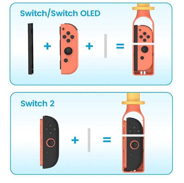 Комплект аксесоари 12в1 Nintendo Switch 1 / OLED / NS2 - голф стикове, мечове, тенис motion controller представки