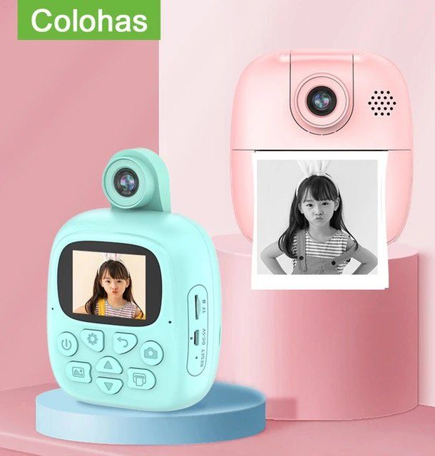Детская мгновенная камера с термопринтером Детские цифровые фотоаппара