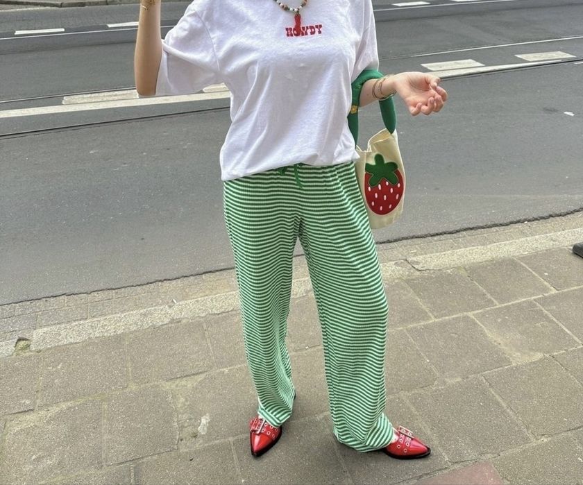 Брюки h&m оверсайз