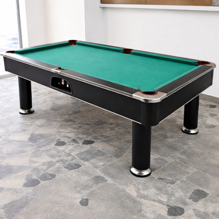 Masă de biliard 8ft CU ARDEZIE + picioare inox + set complet
