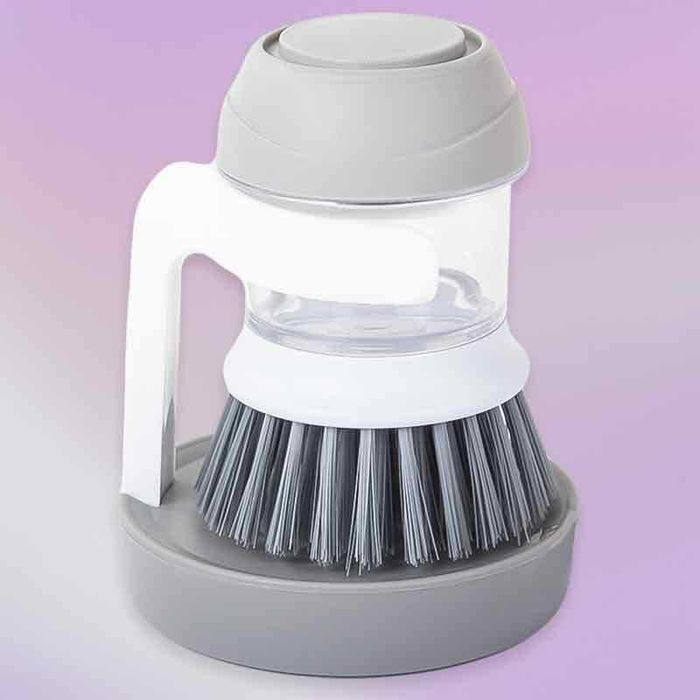 Четка за почистване с диспенсър и поставка