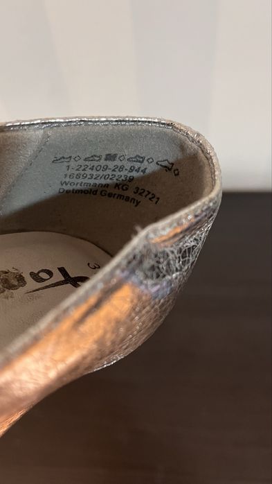 Парти обувки на ток Tamaris сребърни/37