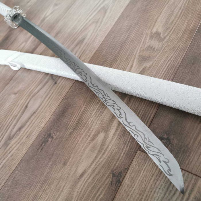 Меч Катана Бял Дракон / White Dragon високо въглеродна стомана Katana