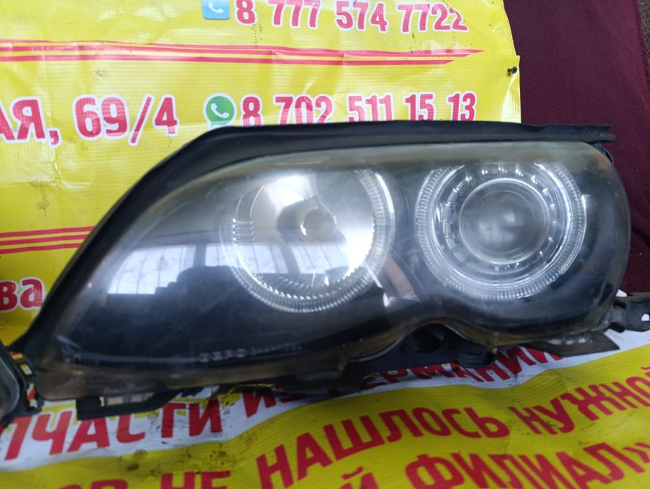 Фары на BMW E46 рестайлинг с линзой DEPO