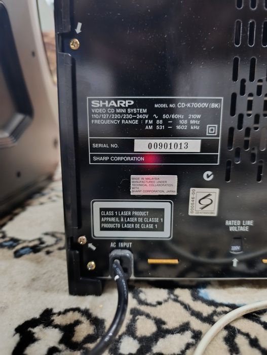 Музыкальный центр sharp sd-k 7000 Bk