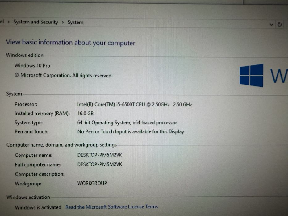 Acer mini pc i5-6500T 16GB RAM plus tastatura cu touch