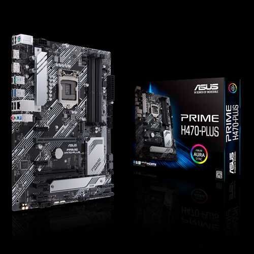 ASUS Prime H470-PLUS + Intel G5905 + 4GB DDR4 | LGA1200 | Aura sync