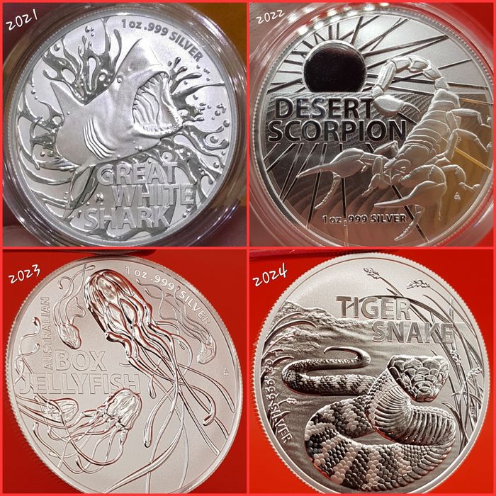 Australia RAM Delfinul Steme monede argint lingou 999 pur