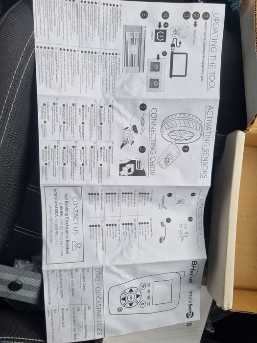 Aparat/Tester pentru senzori de presiune la roti