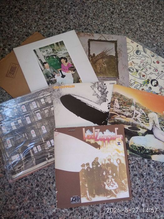 винил Led Zeppelin альбомы