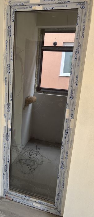 ușă pvc gealan nuc 76x214 cm tripan 6 camere – nouă