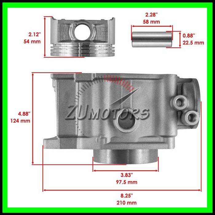 Set Motor Kit Cilindru atv POLARIS 500 Sportsman Magnum ATP Scrambler 500 Worker Xplorer Big-Boss 500 Ranger 425 500