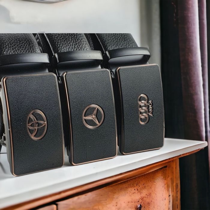 мъжки колан спортно елегантен с лого на автомобили  Audi BMW Mercedes