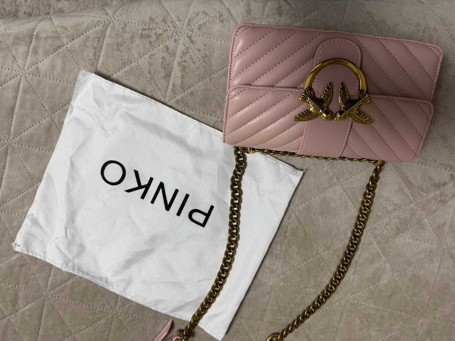 Чанта PINKO естествена кожа