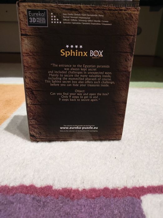 3D пъзел- Secret Escape Box Sphinx