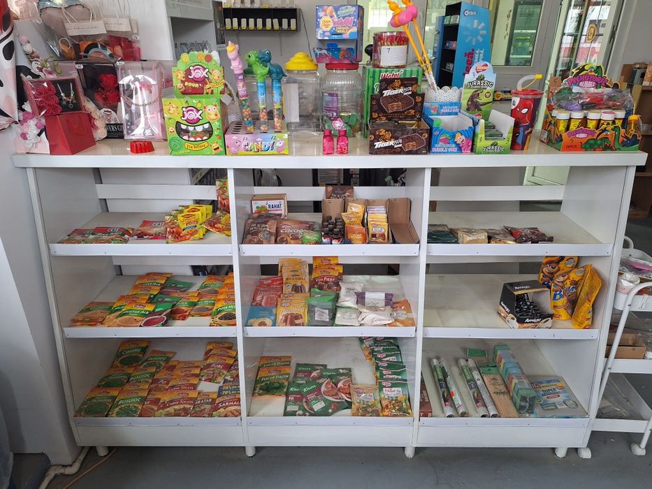 Vând vitrină frigorifica si rafturi