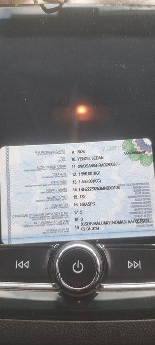 Оникс авто сотилади