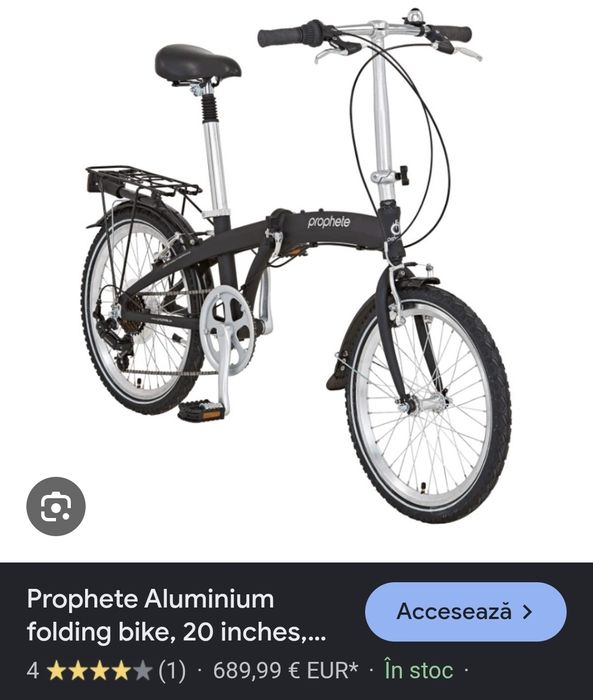 Bicicleta pliabilă  prophete btwin
