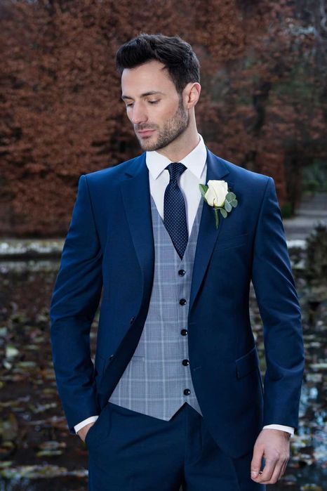 Sacou blazer slim 48 M premium Club Of Gents NOU lana super 130's navy