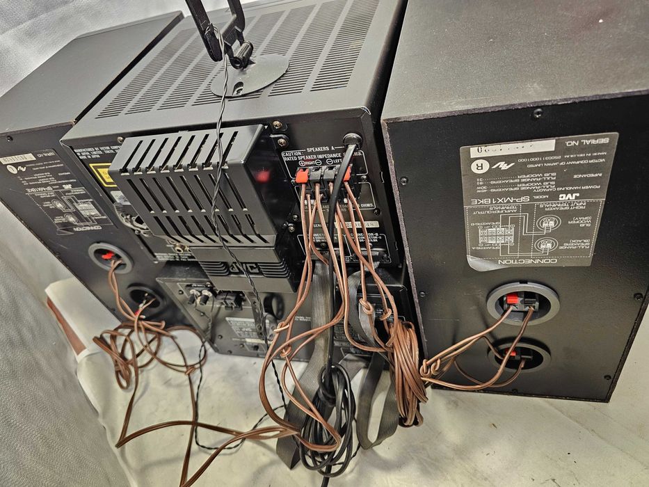 Sistem Audio Hi-Fi JVC MX-1L - CD Player, Dublu Cassette, Tuner, Boxe Bi-Wiring SP-MX1BKE Combina JVC