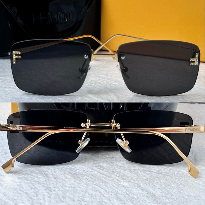 Дамски слънчеви очила правоъгълни 4 цвята златни черни кафяви