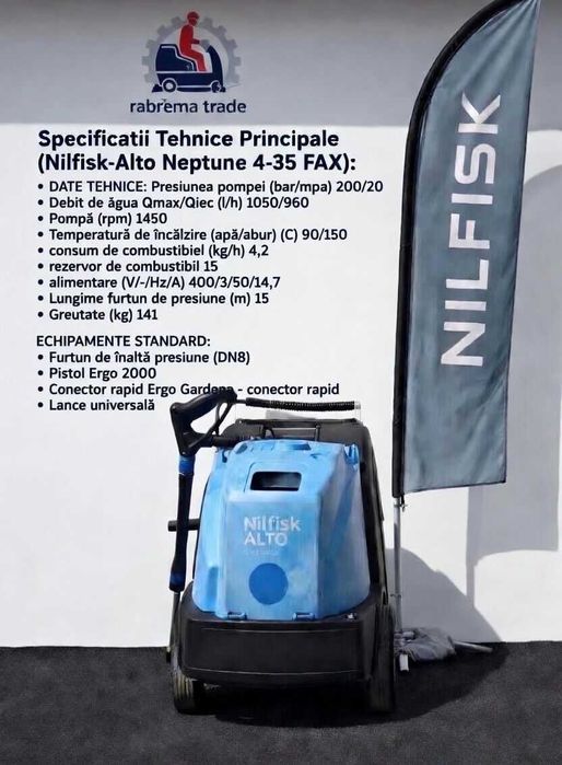 Închiriez Spălător Industrial Nilfisk MC 7 / Neptune 4