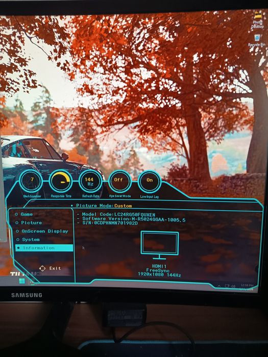 Monitor Samsung 144hz uhd