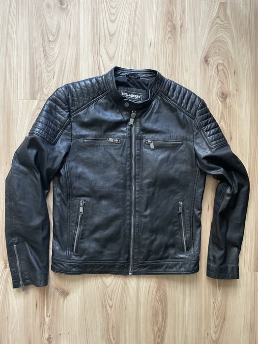 BULL & BERRY / мъжко кожено(естествена) яке M/S